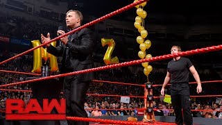 Dean Ambrose crashes The Mizs Intercontinental Title Comeback Tour Celebration Raw June 5 2017 [upl. by Tol]