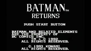 Batman Returns NES Music  Stage Theme 1 [upl. by Arahsal]