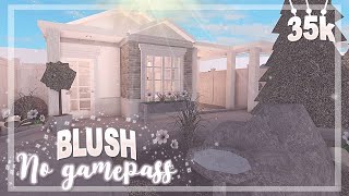 BLOXBURG Blush No Gamepass House 35k  House build [upl. by Song17]