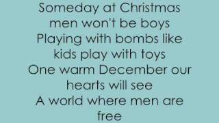 Justin Bieber  Someday at christmas w lyrics [upl. by Pickens]