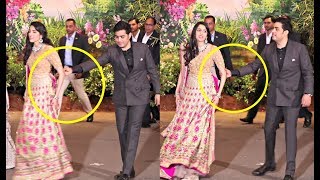 Akash Ambani Pulls Shloka Mehta At Sonam Kapoor Wedding Video [upl. by Botzow]