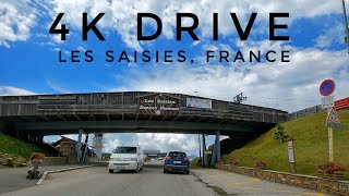 Driving Through Les Saisies  The Alps  French Ski Resort 2024 [upl. by Phippen]