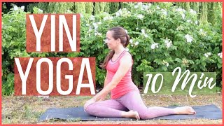 10 min YIN YOGA for Beginners  Deep Stretch Seated Taste of Yin Practice [upl. by Atkins]