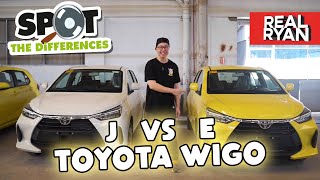 TOYOTA WIGO J VS WIGO E COMPARISON PHILIPPINES [upl. by Constancy]