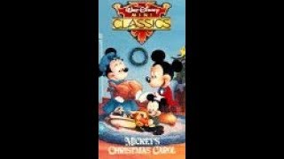 Opening and Closing to Mickeys Christmas Carol 1990 VHS Version 1 [upl. by Niamrej]