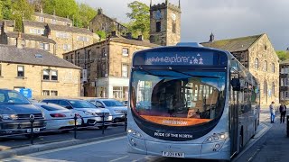 FJ09 KNV 1867 Volvo B7RLE Wright Eclipse urban Team Pennine Trandev Pride of the North on X1 service [upl. by Vivyan]