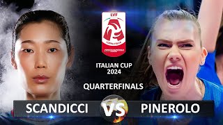 Quarter Finals Scandicci vs Pinerolo  Italian Volleyball LVF SerieA1 Coppa Italia 2024 [upl. by Hawley763]