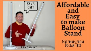 Easy to make and Affordable Balloon Stand DIY Balloon Stand [upl. by Hunter674]