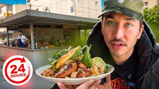 Eating at SKETCHY Restaurants For 24 Hours in Los Angeles Again [upl. by Perni26]