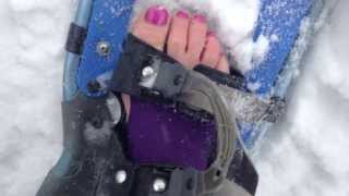 Barefoot Snowshoeing [upl. by Menendez]