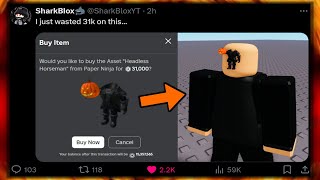 Headless Horseman is back But roblox is overrun with fake headless scams [upl. by Yevette411]