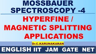 ENGLISH MOSSBAUER SPECTROSCOPY 4 HYPERFINE  MAGNETIC  ZEEMAN SPLITTING USES IN GEOLOGY BIOLOGY [upl. by Atteuqaj32]