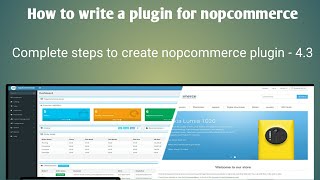 How to write a plugin for nopCommerce  Simple Plugin [upl. by Four448]