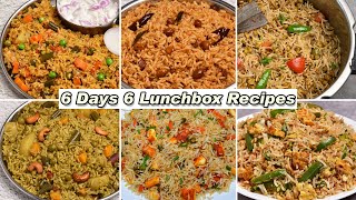 6 Days 6 Lunchbox Recipes 6 Variety Rice Recipes Lunch Recipes [upl. by Kristoffer507]