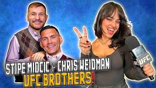 Stipe Miocic amp Chris Weidman are wild together LOL  UFC 309 [upl. by Sidonie176]