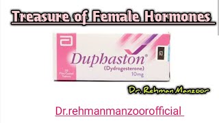 Treasure of Female Hormones  DrRehman Manzoor [upl. by Scevor]