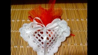 Tuto bonbonnière coeur au crochet [upl. by Luke]