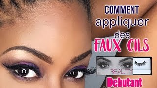 COMMENT APPLIQUER DES FAUX CILS  TIPHANIEMAKEUP [upl. by Kendyl]