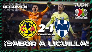 Resumen y goles  América 21 Rayados  CL2023 Liga Mx  J14  TUDN [upl. by Blakely308]