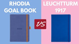 Rhodia goalbook Overview amp Leuchtturm 1917 comparison [upl. by Googins618]