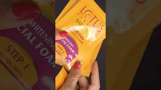 EASY FACIAL AT HOME LOTUS ANTITAN FACIAL REVIEW ytshorts yt shorts viralvideo lotus DIY [upl. by Adelaja]