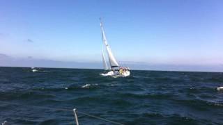 Sailing French Coast Westerly Fulmar Sanderling [upl. by Anaidirib]