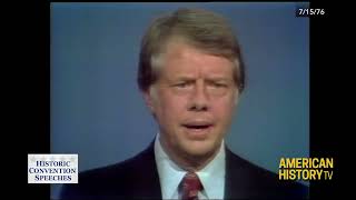 Jimmy Carter 1976 Acceptance Speech [upl. by Fasta615]