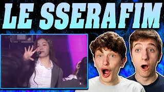 LE SSERAFIM  Blue Flame Debut Showcase REACTION [upl. by Enida]