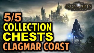 Clagmar Coast All 5 Collection Chests Locations  Hogwarts Legacy [upl. by Ettenaj]