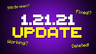 THIS IS NOT GOOD FOR MINECRAFT  Minecraft 12121 Update BROKEN [upl. by Lalitta]