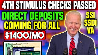 4th Stimulus Checks Passed 1400Mo Direct Deposits Coming On Jan 22th  New Stimulus Package 2024 [upl. by Norraj]