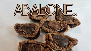 HOW TO CLEAN DRIED ABALONE  ABALONE Short Shorts [upl. by Trevorr925]