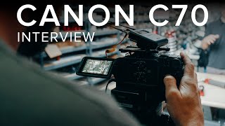 CANON C70 INTERVIEW  Canon R3  DJI Inspire 3  Behind the Scenes [upl. by Anilatak]