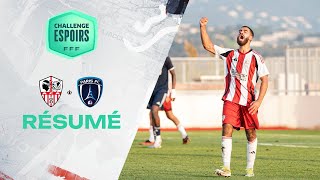 CHALLENGE ESPOIRS  Résumé AC Ajaccio 10 Paris FC [upl. by Heise768]