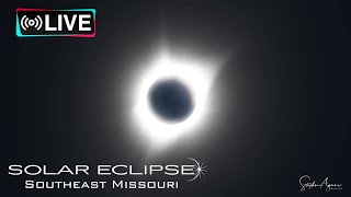 🌑 LIVE Totality Solar Eclipse  Southeast Missouri [upl. by Kiel]