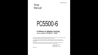 Komatsu PC55006 15022  SMPC550015022 Service manual [upl. by Wilie]