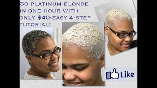 Go Platinum Blonde in only ONE hour with 40 Easy 4Step Tutorial [upl. by Havard311]