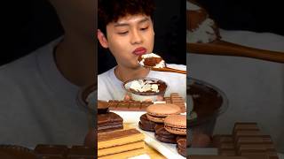 ASMR MUKBANG Chocolate Desserts [upl. by Nigrom]