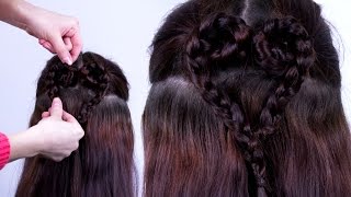 Heart Braid Tutorial  BecomeGorgeouscom [upl. by Dott]