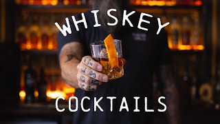 Best Whiskey Cocktails  Whiskey Forward Cocktails [upl. by Pruchno]