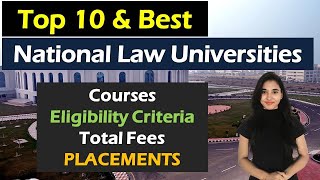 Top 10 National Law University in India  NLU kya hai  Eligibility Courses Total Fees Salary [upl. by Aseek]