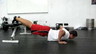 How to Do An Elevated Leg PushUp with Bench Beginners [upl. by Embry536]