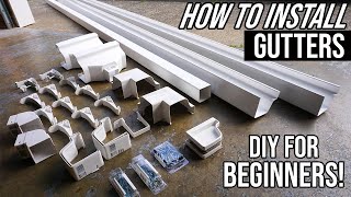 How To Install Gutters For Beginners Easy DIY Home Project [upl. by Newton]