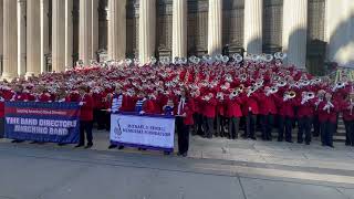 Impromptu Band Directors Marching Band performance on New York Postal Office Steps 2023 [upl. by Ertnom]