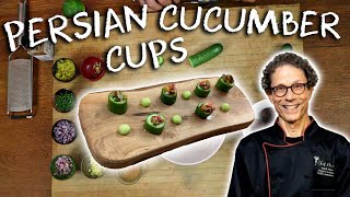 Cucumber cups with flavorful fermentation Persian Cucumber Cups [upl. by Kirbie]