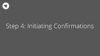 Step 4 Initiating Confirmations Auditor [upl. by Ahsenyt]