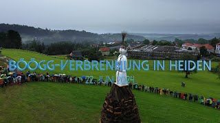 BööggVerbrennung in Heiden ADHOC BAND aus 5 Zunftspielen anlässlich quotBöögg aazöndequot in Heiden 2024 [upl. by Elery]