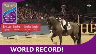 Charlotte Dujardins World Record Breaking Freestyle test at London Olympia [upl. by Naugan]