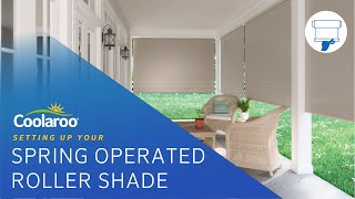 Coolaroo Spring Operated Roller Shades  Assembly Guide [upl. by Dorene]