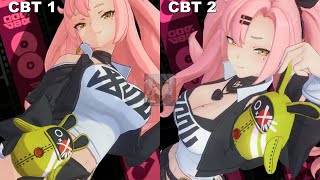 Nicole ANIMATION changes CBT1 vs CBT2  Zenless Zone Zero [upl. by Eliot421]